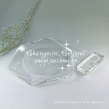 Crystal choprsticks holder,crystal dish for home decoration